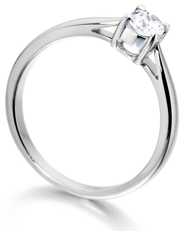 Oval White Gold Diamond Engagement Ring ICD801   Image 2